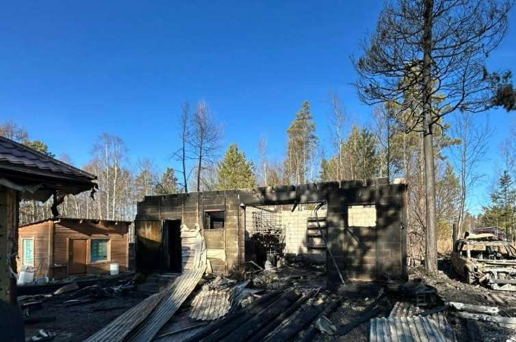 Гараж и авто сгорели из-за неисправного бензогенератора в Иркутском районе