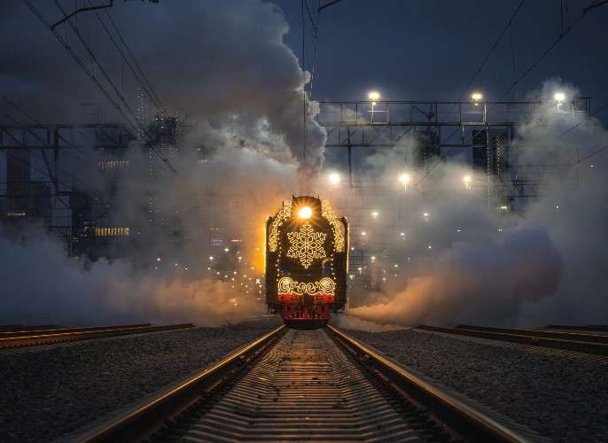 Поезд Деда Мороза прибыл в Иркутск