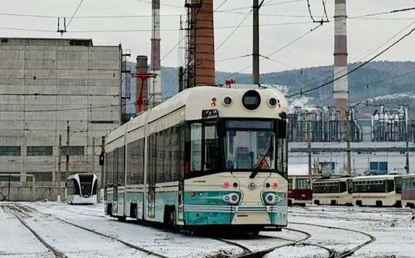 Ретро-трамвай «Достоевский» вышел на улицы Красноярска