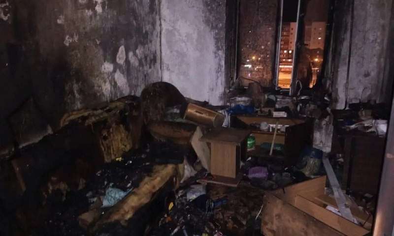 Жизнь человека унёс пожар в девятиэтажке Братска