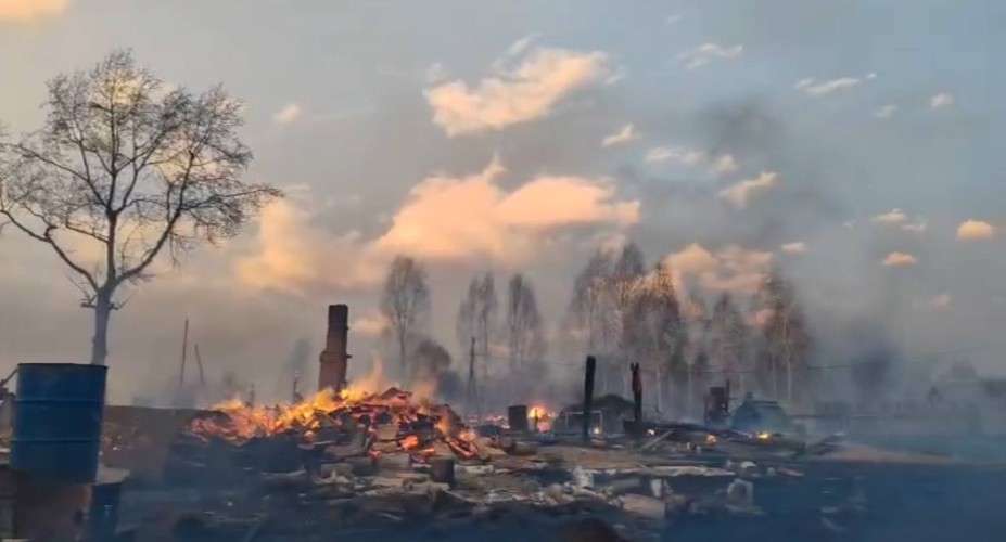 Пожар в Нижнеудинском районе