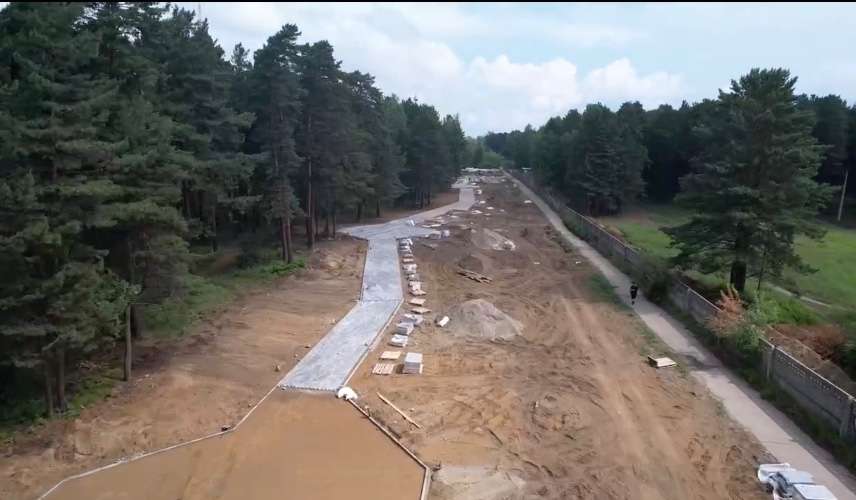 Строительство аллеи