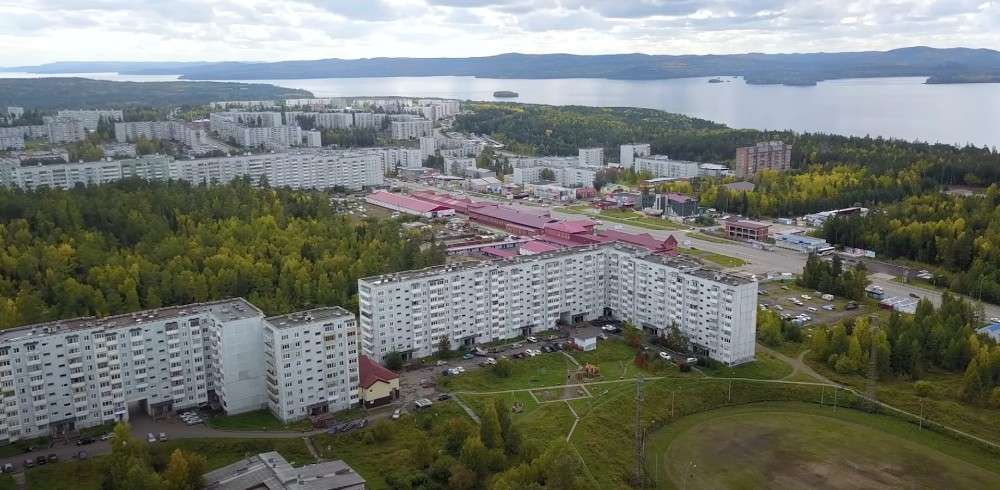 Усть-Илимск, вид сверху