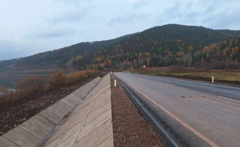 Участок дороги Усть-Кут — Киренск после ремонта