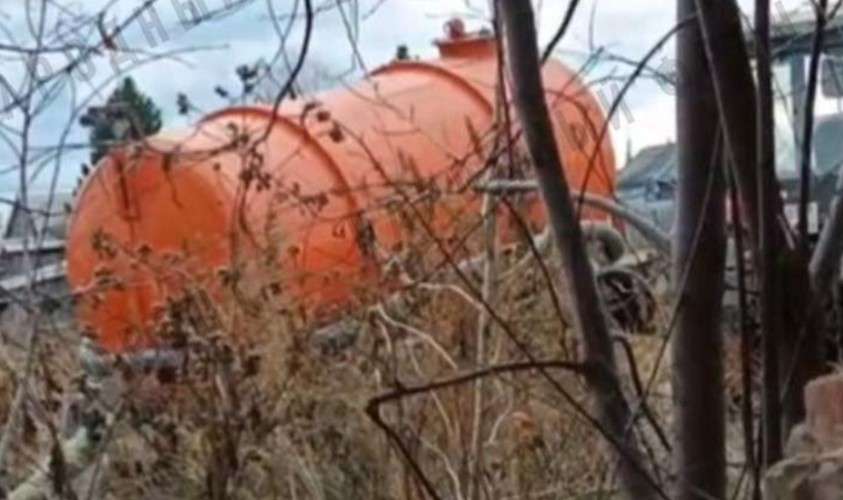 Сброс нечистот из цистерны