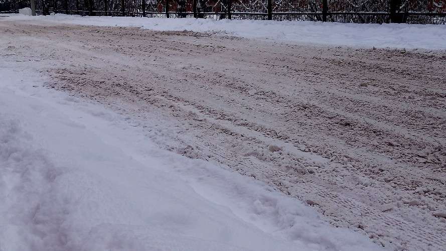 Дорога после снега