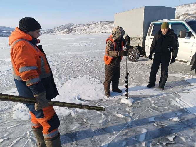 Обустройство переправы на Ольхон