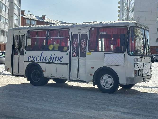 автобус, маршрут, дорога, транспорт, снег