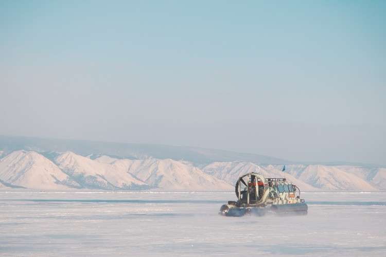 лёд, Байкал, переправа, хивус