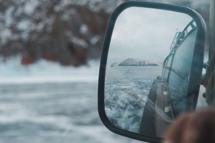 лёд, Байкал, зеркало, хивус, переправа