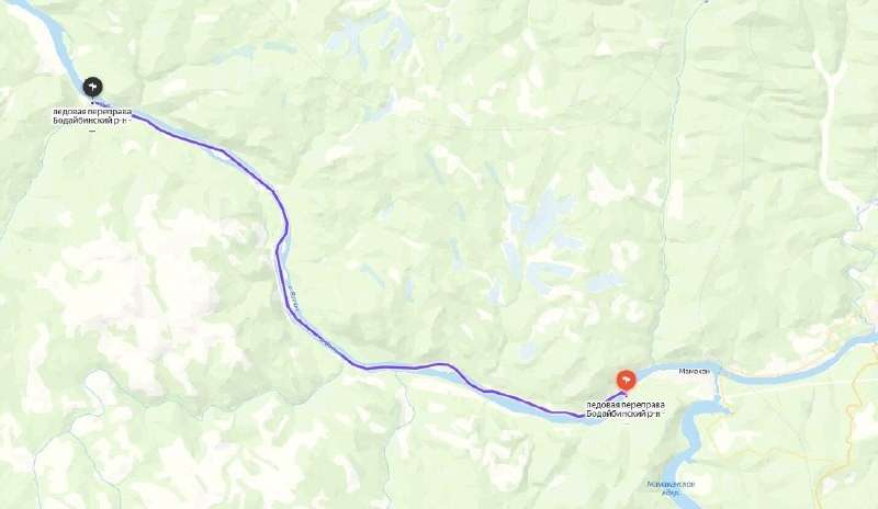 Автозимник на карте