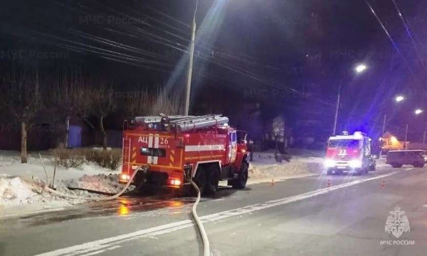 Пожар в Братске