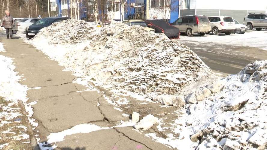 парковка в снегу