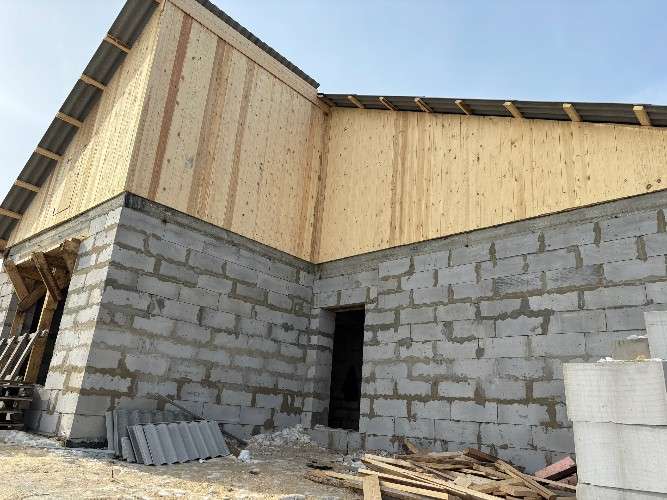 стройка, дом, каркас