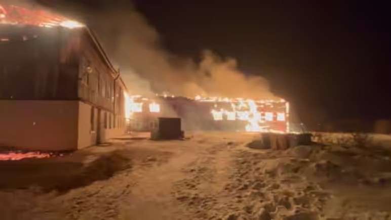 Пожар в школе