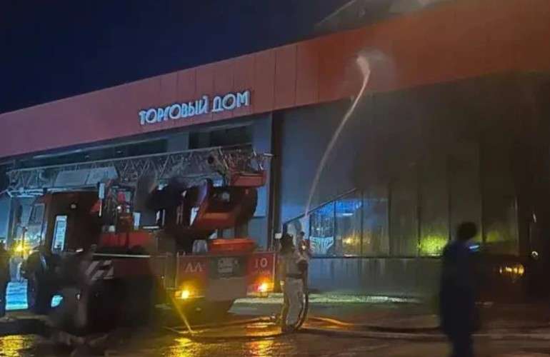 Тушение пожара в Ангарске