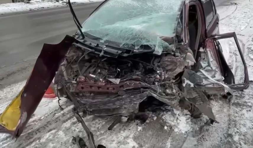 Пострадавший в ДТП автомобиль