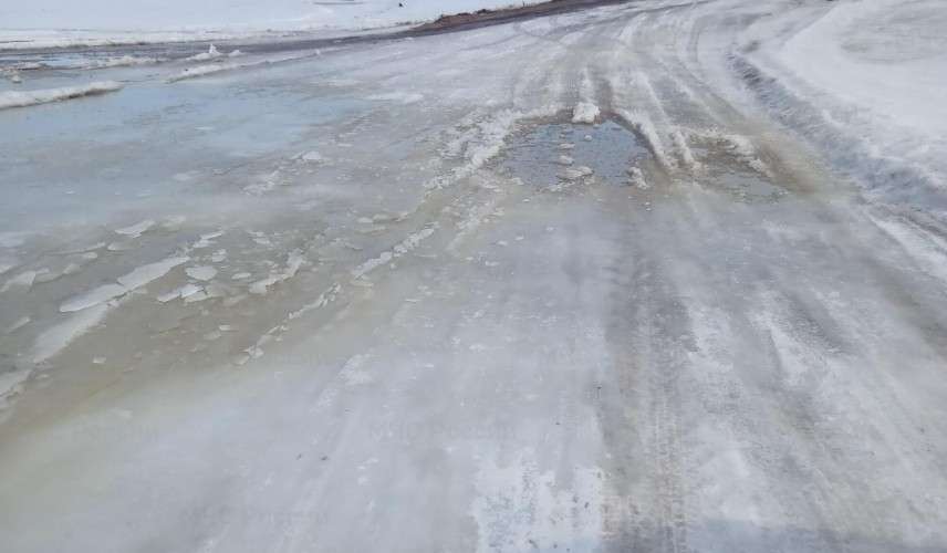 В Боханском районе закрыли ледовую переправу через Ангару