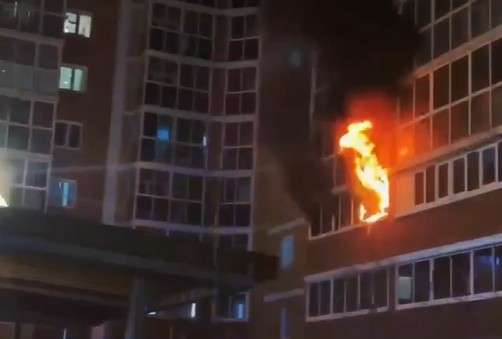 пожар, горит, дом, Иркутск