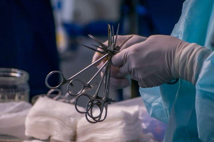 зажимы, инструменты, операция, медицина