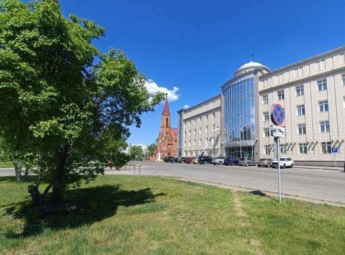 Фрагмент сквера Кирова в Икрутске