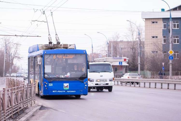 троллейбус, дорога, Иркутск