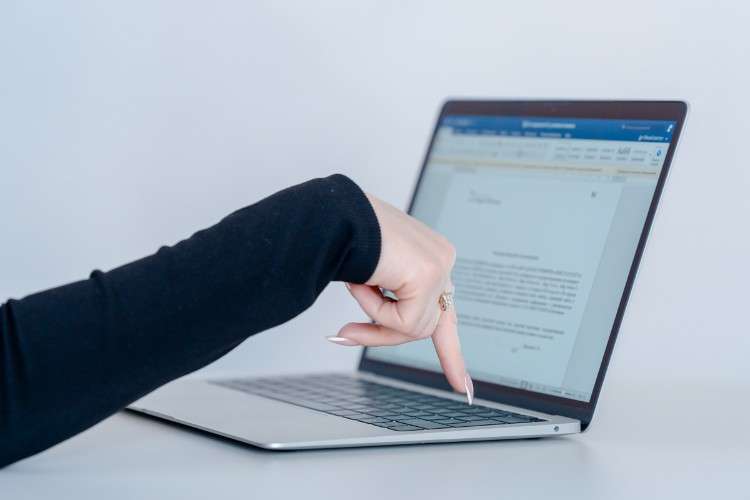 рука, ноутбук, компьютер