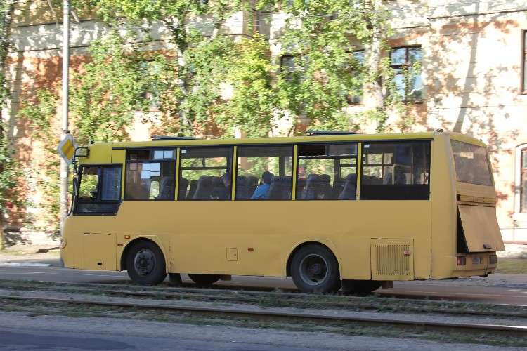 автобус, машина, дорога