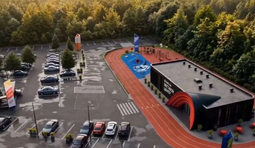 Визуализация бегового центра в Иркутске
