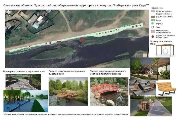 Благоустройство набережной реки Куды началось в селе Хомутово