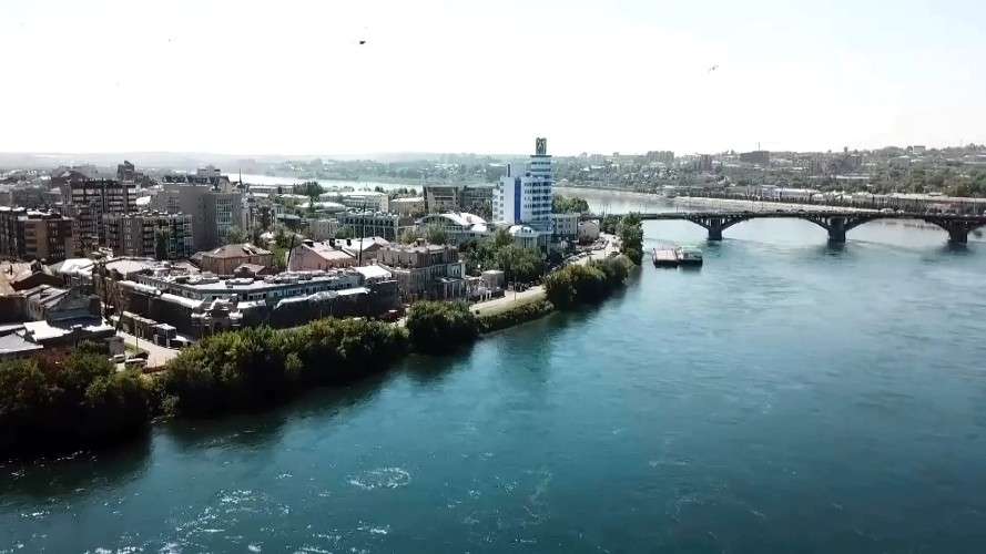 иркутск, панорама, река