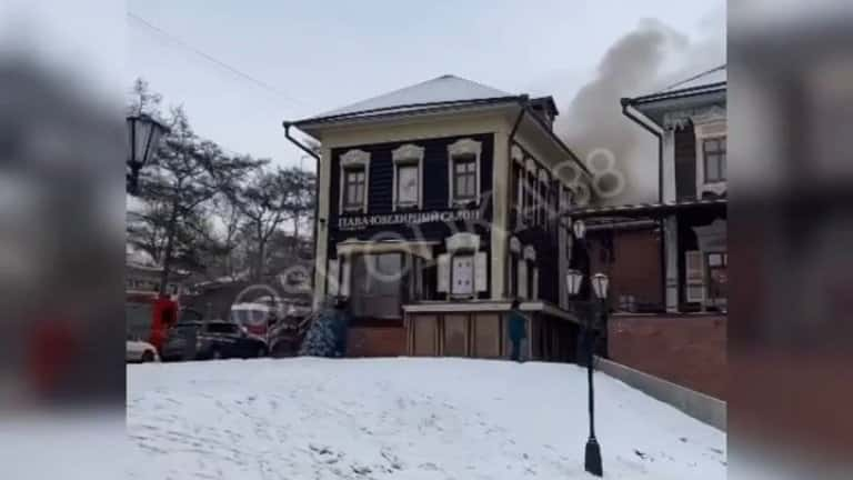 Пожар в ювелирном салоне произошёл в Иркутске