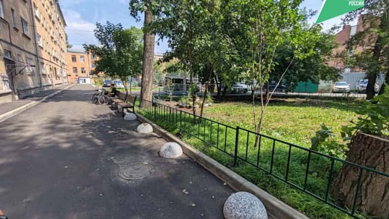 Благоустройство 14 дворов завершили в Иркутске