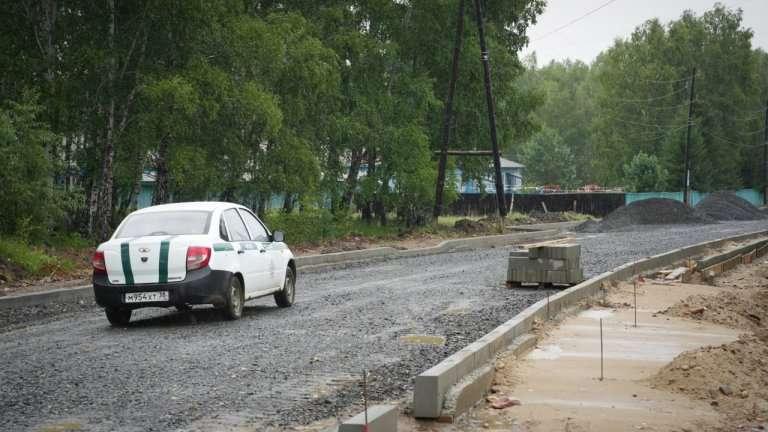 Капремонт дороги в селе Мельница Нижнеудинского района выполнен на 50%