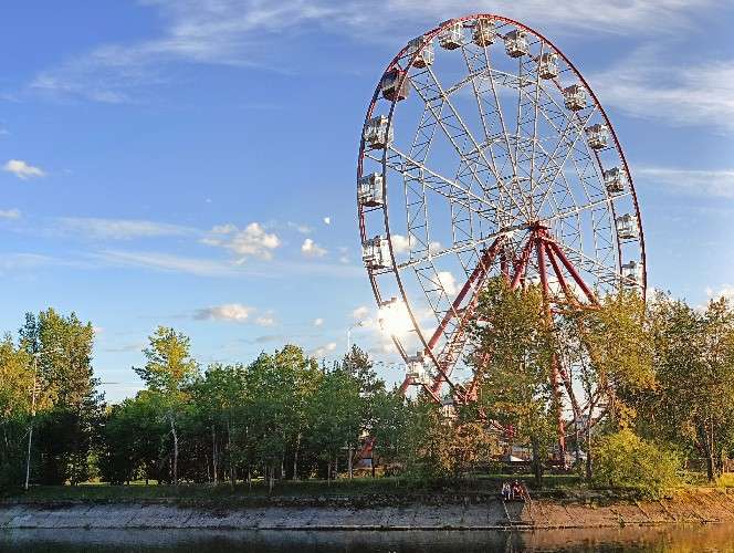 остров, колесо обозрения