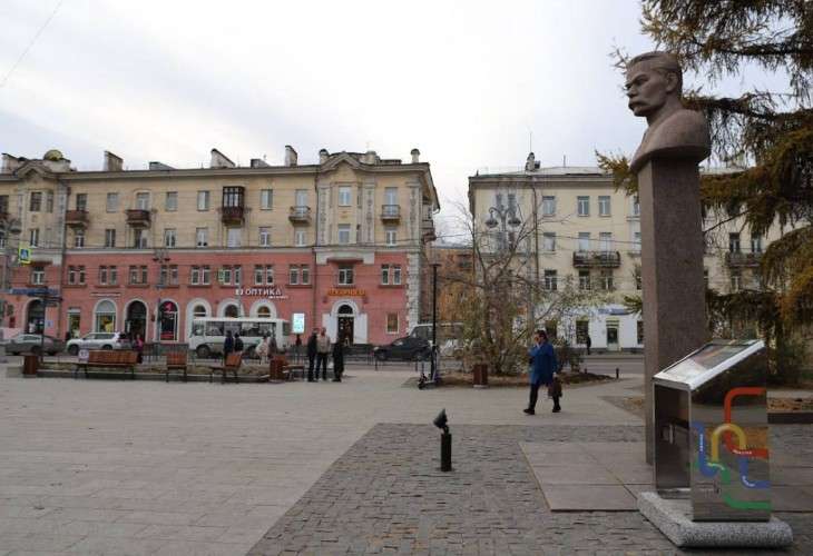 Благоустройство сквера на пересечении Ленина и Горького завершено в Иркутске