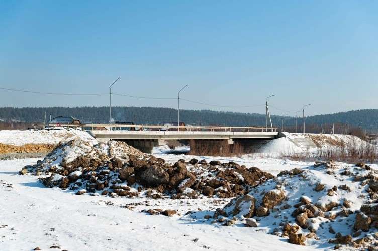 Строительство моста через Олху завершается в Шелеховском районе