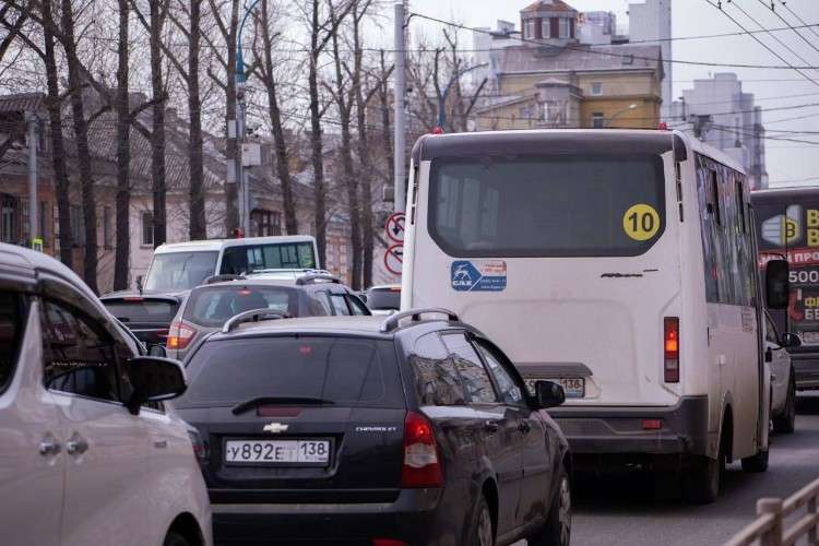 Пробка в Иркутске