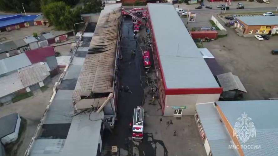 Сгоревший ТЦ