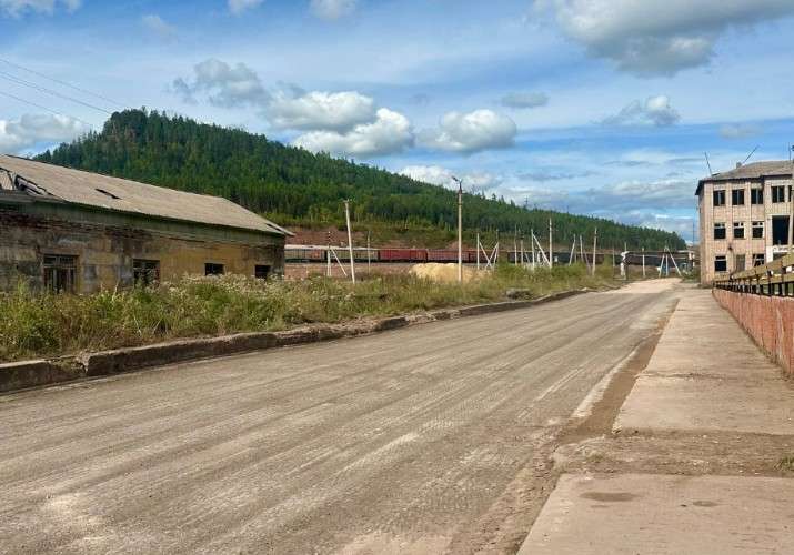 Ремонт дороги в Янтале