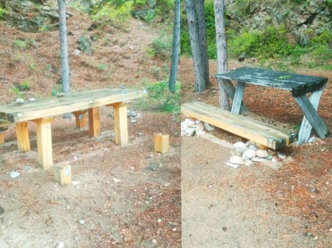 Спиленные лавки