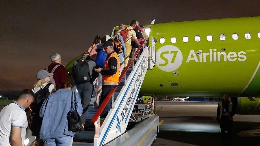 Посадка в самолет