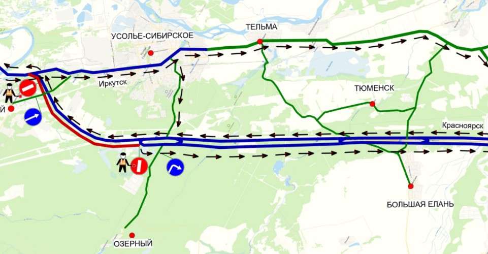 Схема объезда