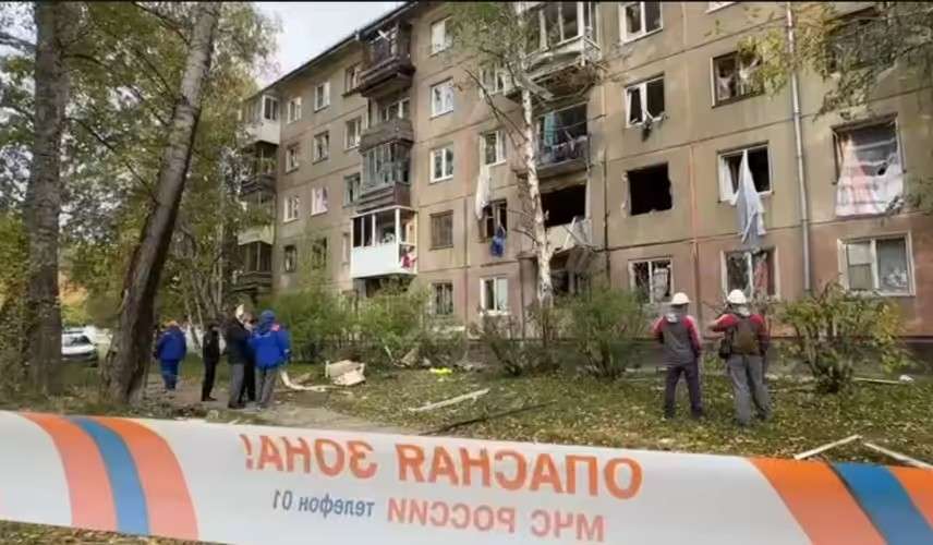 Дом после взрыва