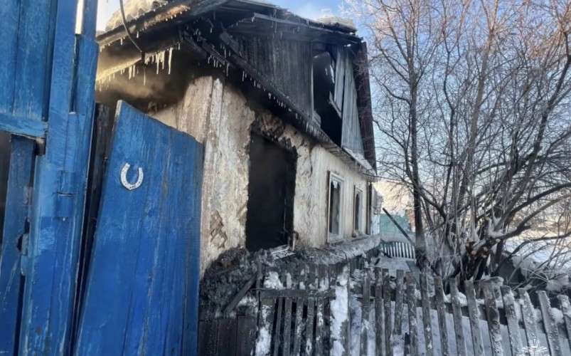 Дом после пожара