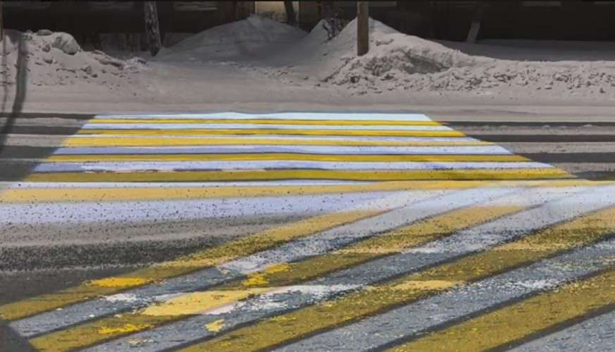 Проекционный пешеходный переход