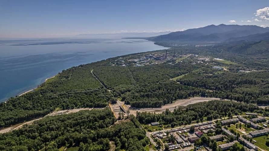 Байкальск, Байкал, берег, вид сверху