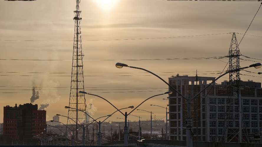 Иркутск, фонари, здания