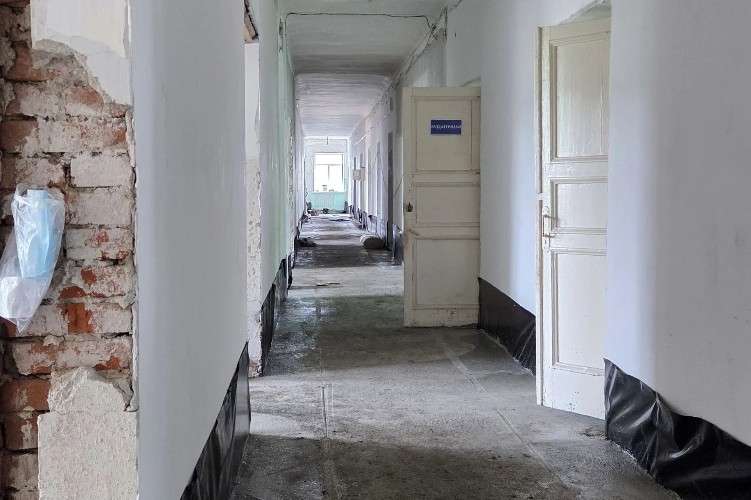 Ремонт в больнице Бодайбо