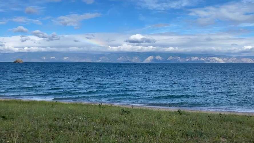 берег, вода, небо